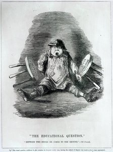 &39;The Educational Question&39;, 1846, de &39;Punch&39;, publicado em 1864